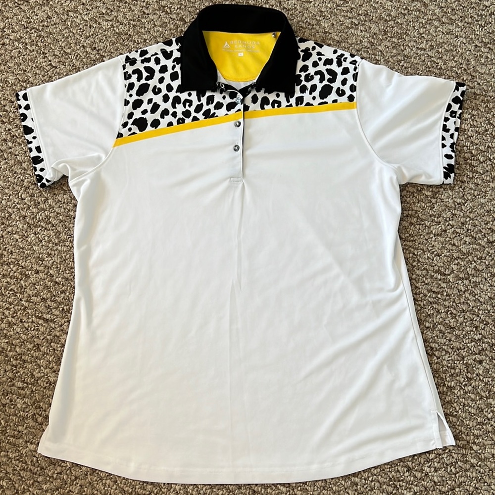 Bermuda Sands Ladies Golf Shirt. EUC. Large.